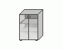 Шкаф для бумаг стеклянные двери